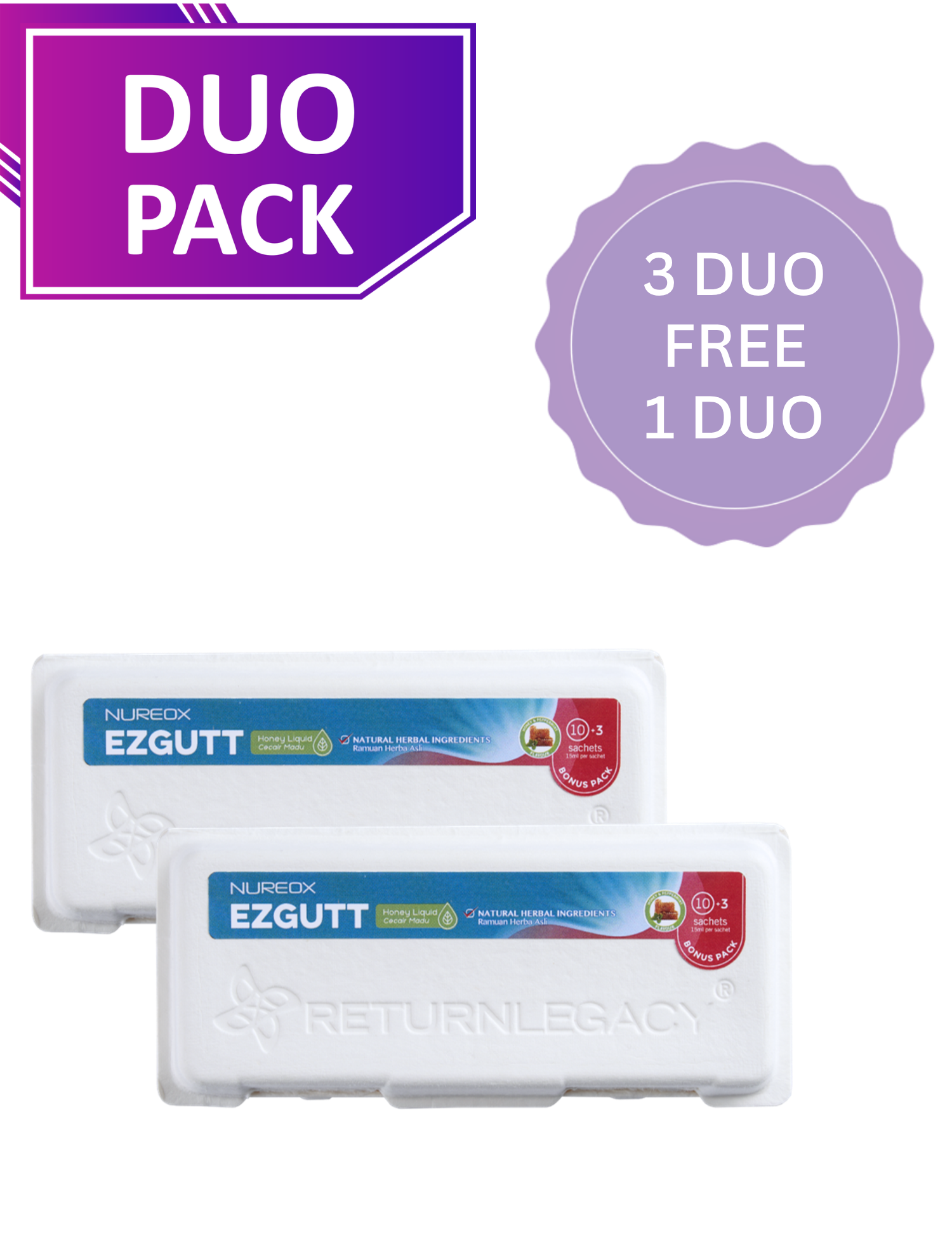 NUREOX EZGUTT  (3 DUO PACK FREE 1 DUO PACK)